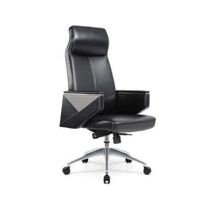 High End Fashion High Back Office Chair Executive Chair With Electroplated Armrest