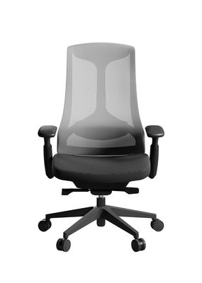 Back Tilt 360D Office Revolving Chairs Rubber Castor Depth 505mm