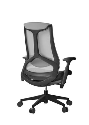 Back Tilt 360D Office Revolving Chairs Rubber Castor Depth 505mm