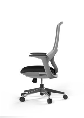 Prolonged Mesh Office Revolving Chairs S Curved Shaped For Staff