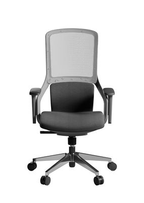 Prolonged Mesh Office Revolving Chairs S Curved Shaped For Staff
