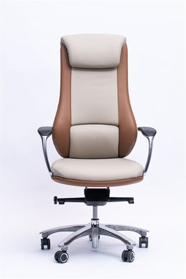 Leather Executive Revolving Chairs Height 1200-1260mm For Office