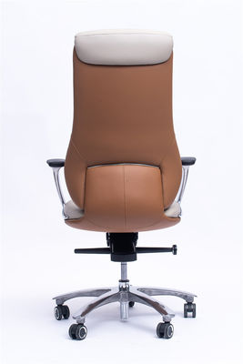 Leather Executive Revolving Chairs Height 1200-1260mm For Office