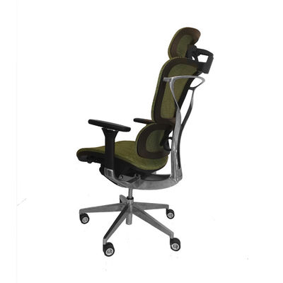 Double Back Mesh Computer Chair 300 Lbs , 1225-1305mm Revolving Desk Chair With Headrest