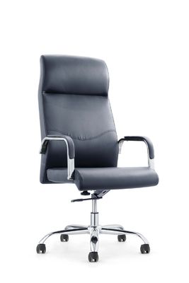 1175-1235mm Computer Chair Adjustable Height , Office Leather Rolling Chair