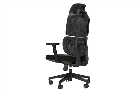 Black PA66 23kg Office Mesh Chairs 3 Degree Locking For Relaxing
