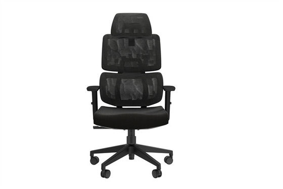 Black PA66 23kg Office Mesh Chairs 3 Degree Locking For Relaxing
