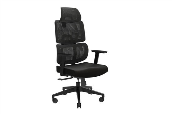 Black PA66 23kg Office Mesh Chairs 3 Degree Locking For Relaxing
