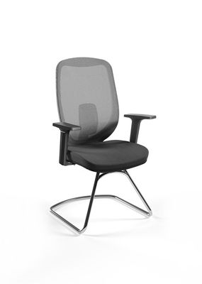 Metal Frame Mesh Computer Chair With Arms , H1055MM Revolving High Back Chair