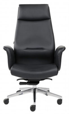 High Back Leather Ergonomic Office Chair , 1220mm TUV PU Leather Swivel Chair