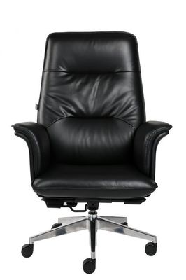 Moded Foam Genuine Leather Desk Chair , 360d Leather Rolling Chair DIOUS