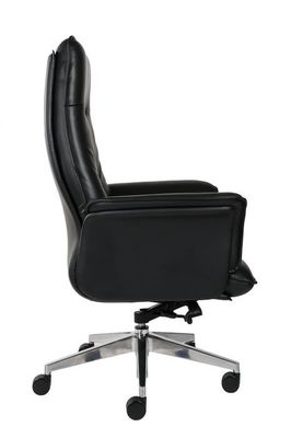 Moded Foam Genuine Leather Desk Chair , 360d Leather Rolling Chair DIOUS