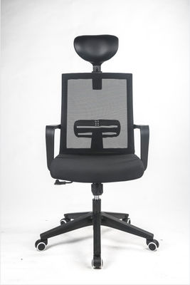 Black PA66 Swivel Office Chairs With Mesh Seat 3D Armrests