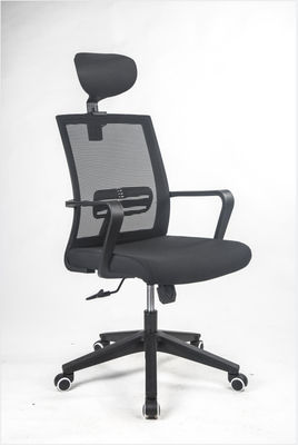 Black PA66 Swivel Office Chairs With Mesh Seat 3D Armrests