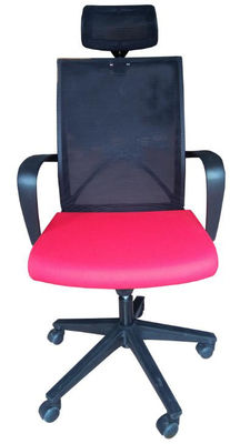 Colored High Back 45KG/M3 Manager Mesh Chair Waterfall Edge