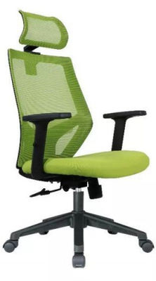 Black Arm High Back Swivel Chair , 100mm-70mm Mesh Desk Chair