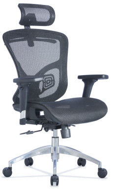 Aluminum Alloy Legs Mesh Staff Chair PP Cushion 60mm Castor
