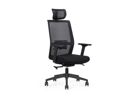 Conjoined Armrest Swivel Mesh Office Chair , Dia60mm Wire Net Chair