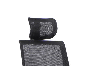 Conjoined Armrest Swivel Mesh Office Chair , Dia60mm Wire Net Chair