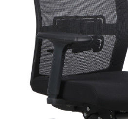 Conjoined Armrest Swivel Mesh Office Chair , Dia60mm Wire Net Chair