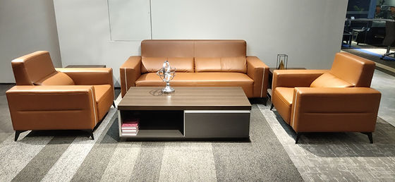 Living Room Office Reception Sofa , Commercial L Shaped Sectional Couch