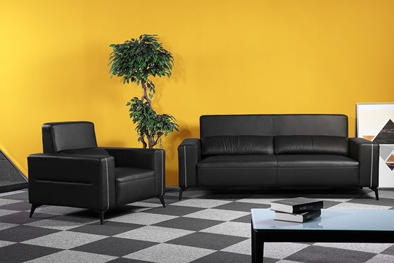Living Room Office Reception Sofa , Commercial L Shaped Sectional Couch
