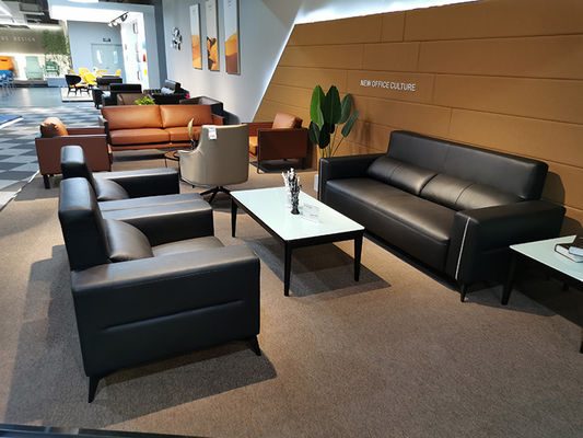 Living Room Office Reception Sofa , Commercial L Shaped Sectional Couch