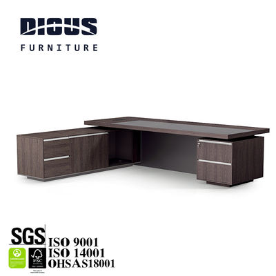 Steel Leg Melamine Computer Desk , 0.75m L Shape Office Table
