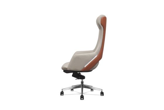 135 Degree Modern Executive Office Chair , DIOUS Grey Leather Desk Chair