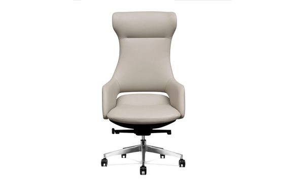 135 Degree Modern Executive Office Chair , DIOUS Grey Leather Desk Chair