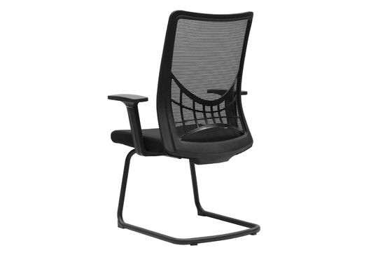 2.5mm Black Ergonomic Office Chair , 360 Swivel Ergonomic Swivel Chair