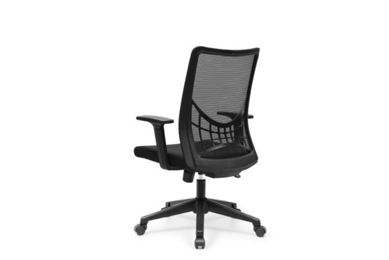 2.5mm Black Ergonomic Office Chair , 360 Swivel Ergonomic Swivel Chair