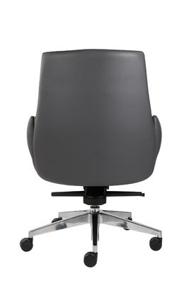 Height Adjustable Black Leather Revolving Chair High Back Executive Chair