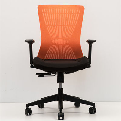 Orange Armrest Adjustable Chair , 200-250kg Adjustable Seat Office Chair