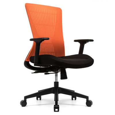 Orange Armrest Adjustable Chair , 200-250kg Adjustable Seat Office Chair