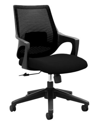 Swivel Mesh Executive Chair , 90d Black Mesh Office Chair With Arms