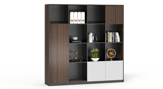 Wooden Melamine Office Bookcase Cabinet For File Storage