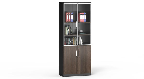 ISO 14001 Office Bookcase Cabinet With Doors Space Saving Shelf