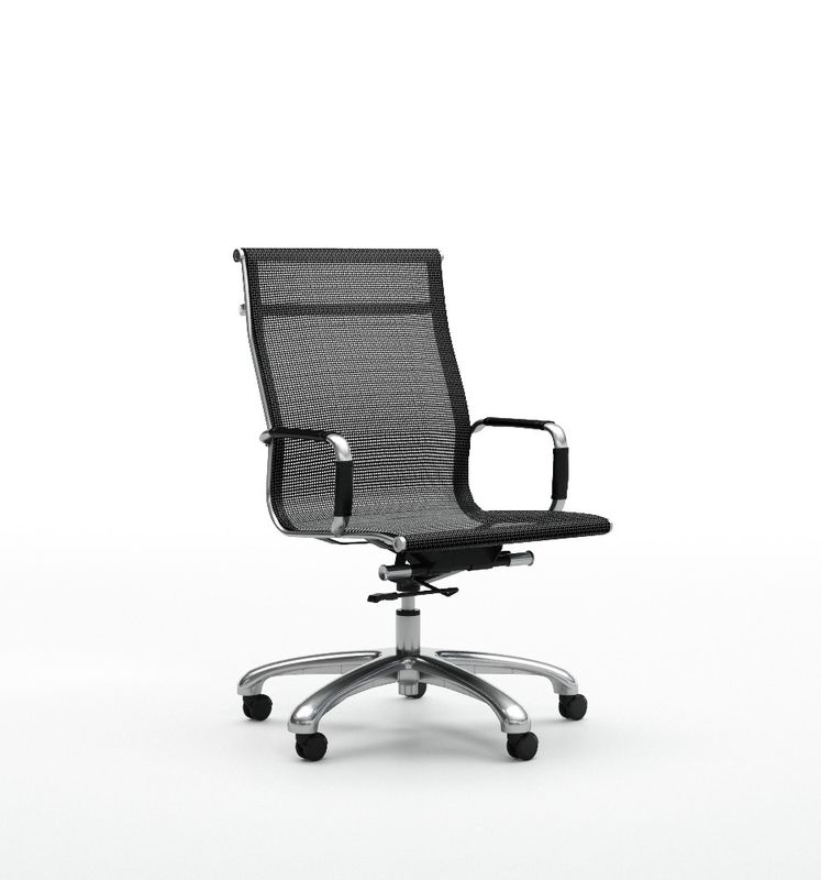 Steel Frame Mesh Arm Chair 80W*560D*1070H Mm High Mechanism