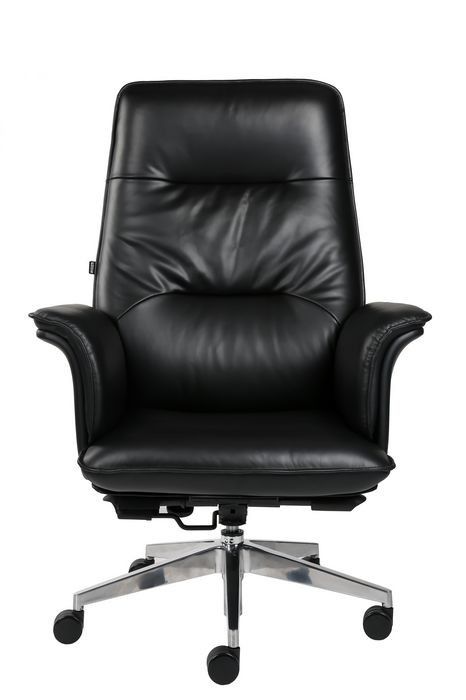 Moded Foam Genuine Leather Desk Chair , 360d Leather Rolling Chair DIOUS