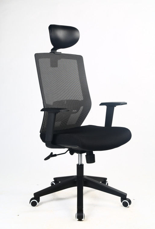 S Curve Swivel Office Chairs 500lbs Black Nylon Mesh 0.166m3 CBM