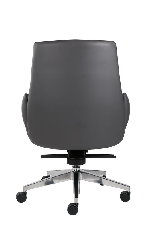 Height Adjustable Black Leather Revolving Chair High Back Executive Chair