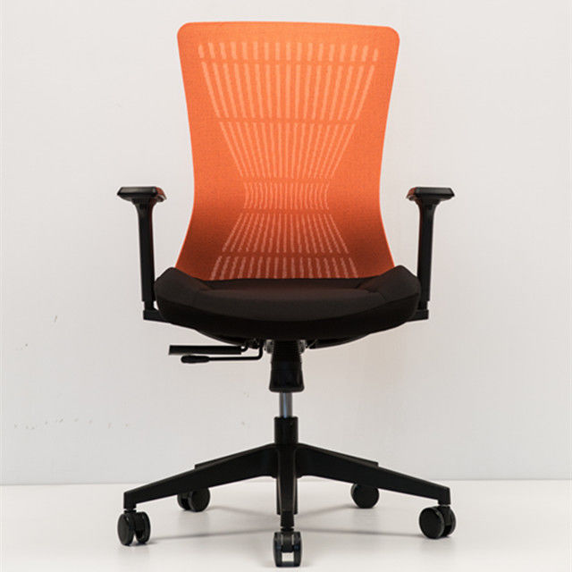 Orange Armrest Adjustable Chair , 200-250kg Adjustable Seat Office Chair