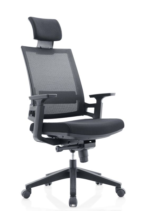 Woven Mesh Height Adjustable Office Chair Conjoined Armrest